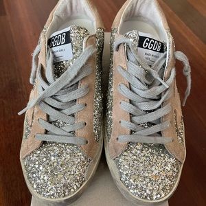 Golden Goose Superstar glitter low-top sneakers